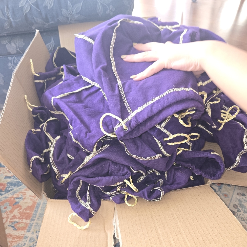 Purple crown royal bags